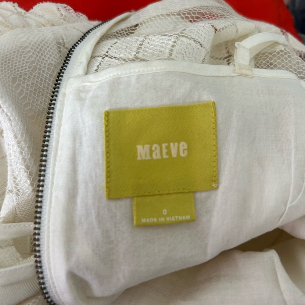 Maeve Anthropology pina pineapple lace fit and flare size 0 - Picture 9 of 12